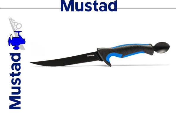 Mustad 7" Fillet Knife with Spoon - Filletiermesser mit Ausweide Löffel