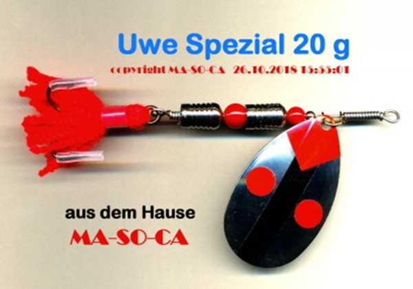 MA-SO-CA Spinner Uwe Spezial 20g - Hecht Spinner