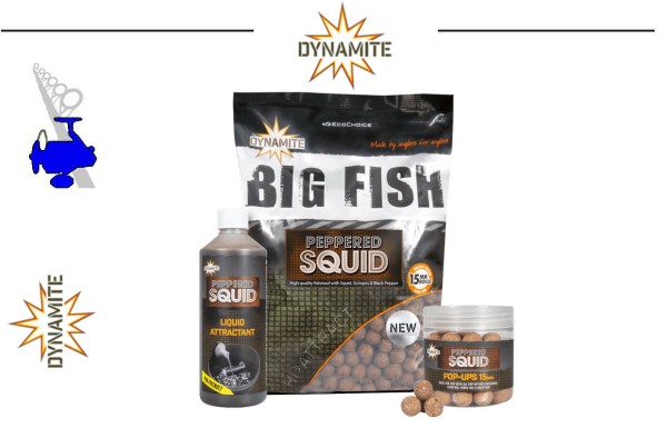 Dynamite Baits Big Fish - Peppered Squid - 20mm - 1kg