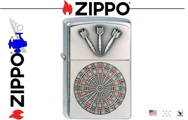 ZIPPO Dartboard (Platin)