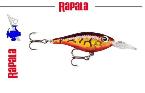 RaPaLa ULS-4 Ultra Light - 4cm - 3g - TT 1,2m-1,5m - Glass Amber Tiger - UV Active