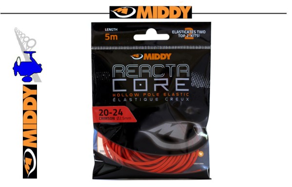 MIDDY Reacta Core Hollow Pole Elastic 20-24 Crimson 2,5mm - 5m