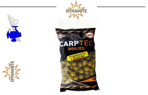 Dynamite Baits CARPTEC Boilies - Pineapple & Banana - 2kg - 20mm