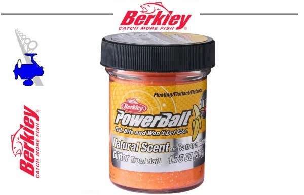 Berkley Power Bait Natural Scent - Fluo Orange - Banana 50g