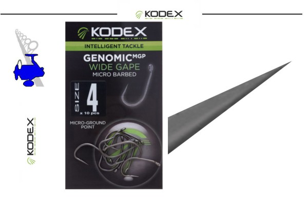 KODEX GENOMIC MGP - Wide Gape - Microbarbed - vers. Gr. - Inh. 10st