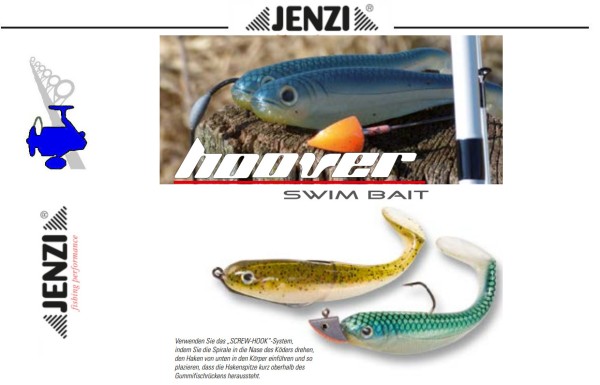 Jenzi Hoover Swim Bait Set -# Fire-Lure - 13,5 cm