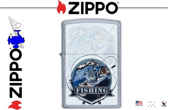 ZIPPO Bass Fishing Design
