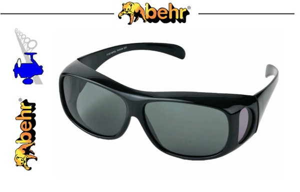 Behr Angelsport Polarisationsbrille "fit-over" f. Brillenträger Überbrille