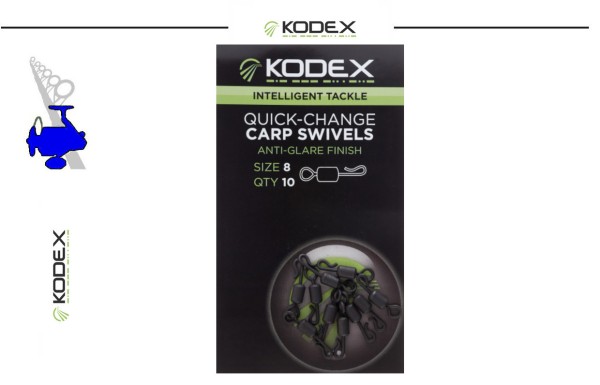 KODEX Quick-Change Carp Swivels size 8 - Inh.10sr