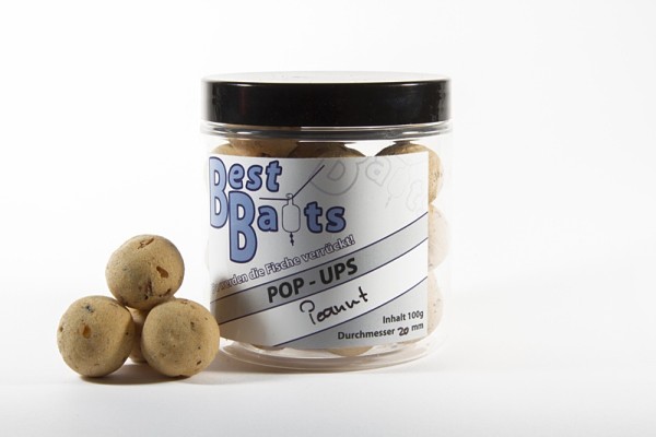 Best Baits Pop Ups - Peanut - Erdnuss 20mm 100g - Sonderedition