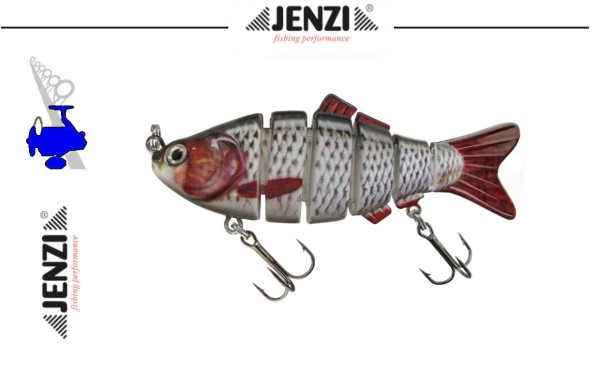 Jenzi Corrigator Jeronimo Junior - Rotfeder - slow sinking - 10cm 17g