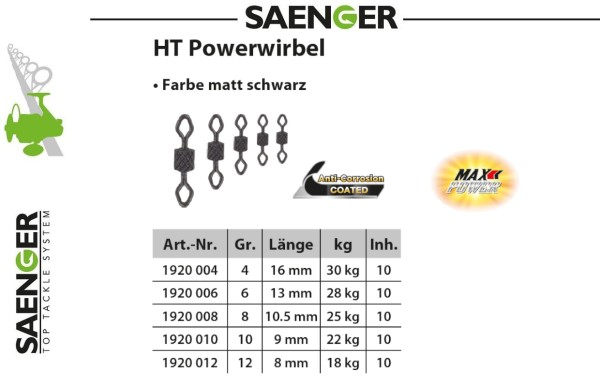 Sänger MAX Power Camou HT Wirbel ohne Snap - vers. Gr.