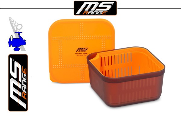 MS Range Bait Box - Madendose - 2,8l & Strainer Kit