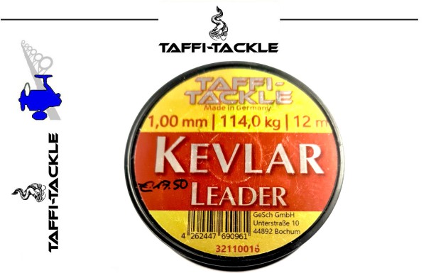 Taffi-Tackle Kevlar Leader - 0,18mm / 12,9kg / 12m