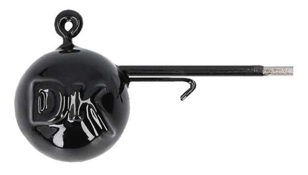 DEKA Round-Jig PTFE - BLACK - Jigkopf # 4/0 - vers. Gewichte
