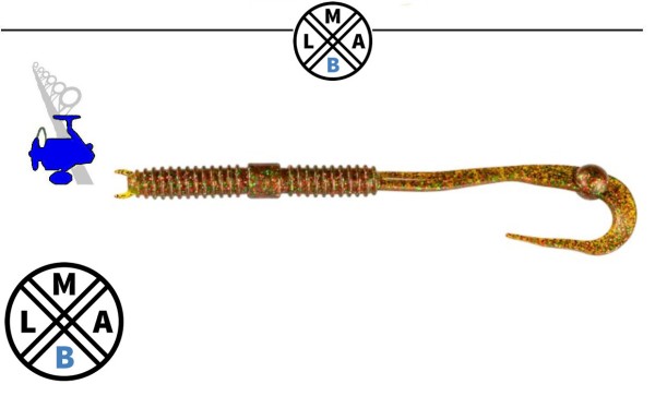 LMAB Finesse Filet Worm (TPE) - 6cm - Inhalt 8st - UV Traffic Light