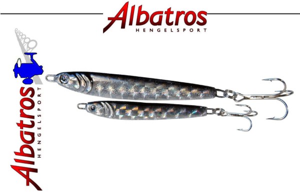 Albatros Flash Pilker Silver Black - 18gr