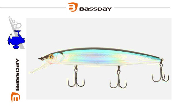 Bassday Mogul Minnow 130SP H-93 HG Still Wakasagi