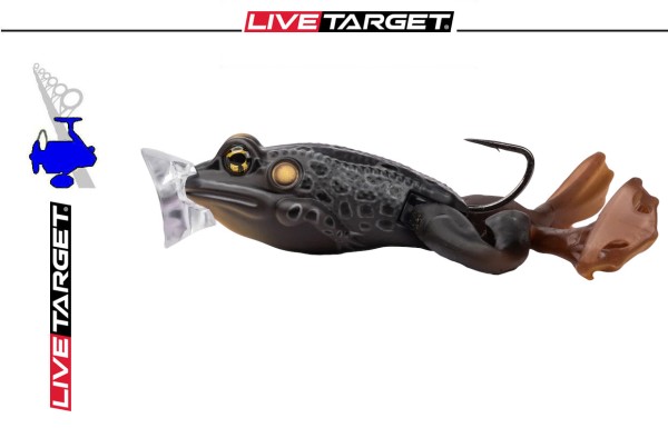 Live Target Ultimate Frog - Popper - 50mm 21g - Black/Black
