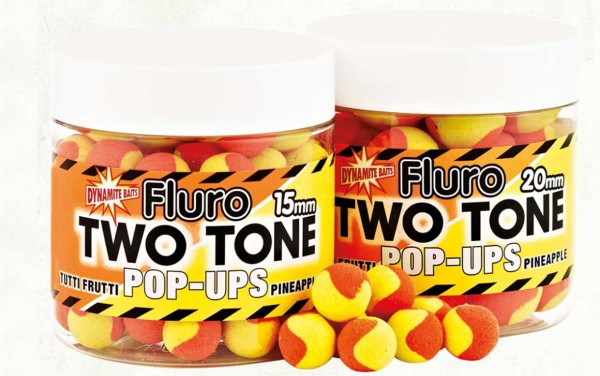 Dynamite Baits Two Tone Pop Ups - Tutti Frutti - Pinapple - 15mm - 90g