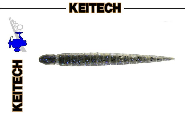 KEITECH Custum Leech 3"/8cm - Inh. 10St. - #440C Electric Shad