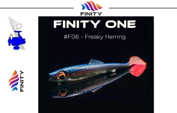 FINITY ONE - #06 Freaky Herring - 9,5cm - 6,6g - Squid Scend - UV Aktiv