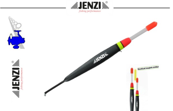 Jenzi Seitenläufer Zander Knicklicht-Pose Slim aus Rohacell 6, 8,10 oder 15g