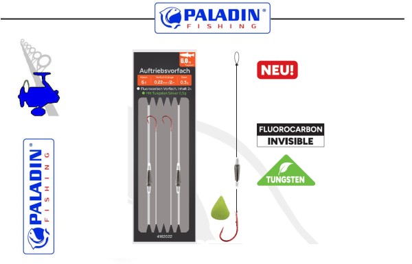 Paladin Auftriebsvorfach mit Tungsten Sinker - 2m - versch. Varianten