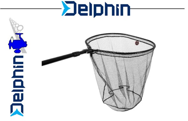 Delphin Kescher OMEGA 250cm/80x70cm - gummiert