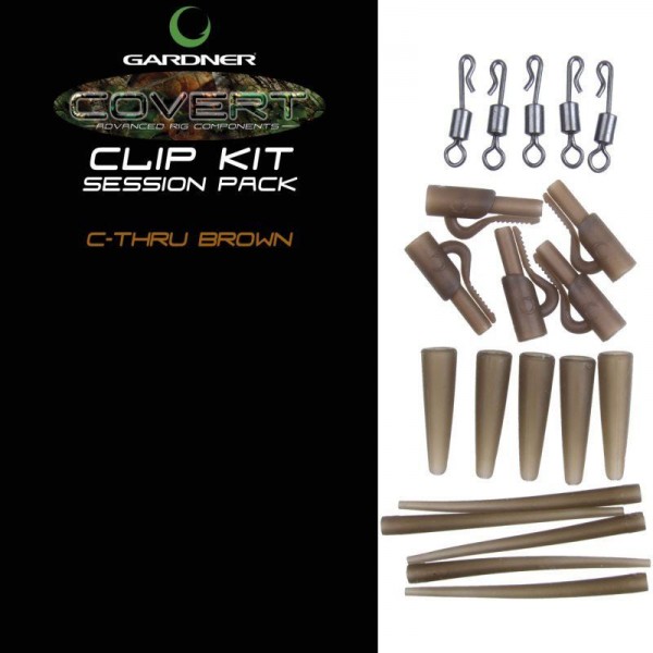 Gardner Tackle Covert Range Session Pack C-Thru Green (Grün) oder C-Thru Brown (Braun)