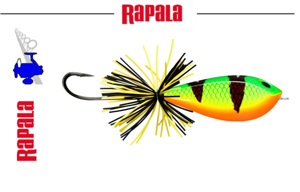 RaPaLa Balsa XTREME BX Skitter Frog - 5,5cm - 13g - Fire Snake