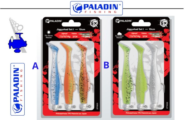 Paladin Jiggyshad Set L 10cm - 7,5g/10,0g/14,0g #3/0
