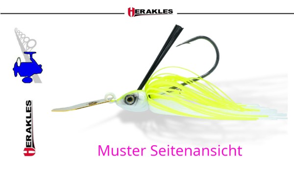 Herakles Amphibio Chatterbait 3/oz - Col. Red Craw