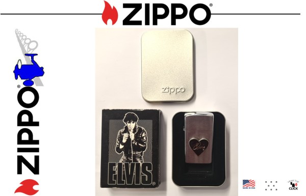 ZIPPO Elvis Heart Emblem slim Edition - Sammlerstück!