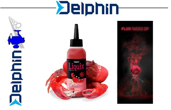 Delphin Fluo dip D SNAX LiquiX / Krabben-Krill - 100ml