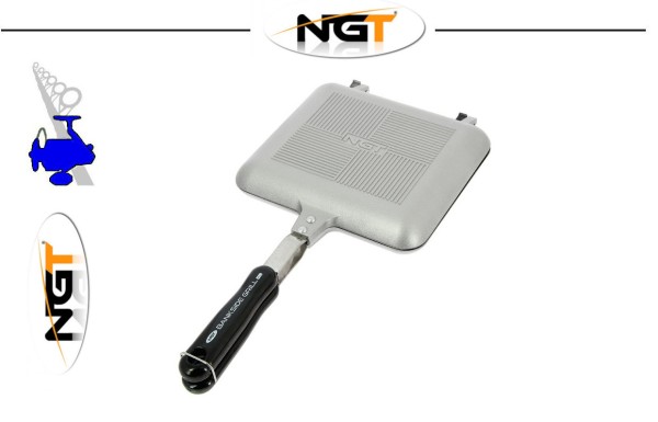 NGT XL Toastie Maker chrom - Banksige Grill XL - Chrom