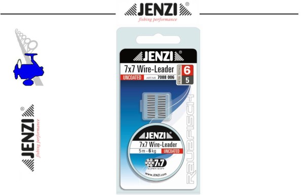 Jenzi 7x7 Stahl - Vorfach - 5m - 12kg