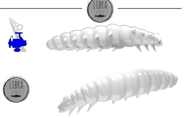 Libra Lures LARVA 35mm - Cheese - versch, Farben - 12st Inh.