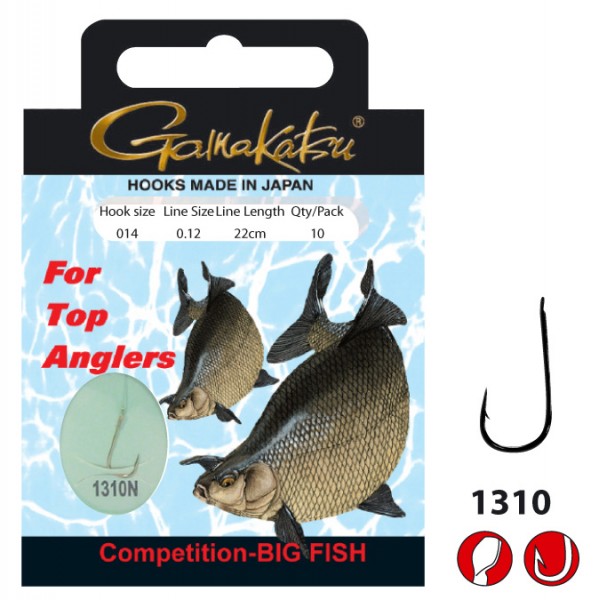 Gamakatsu LS-1310N Competition Allround 22cm versch. Gr. Inh. 10St.