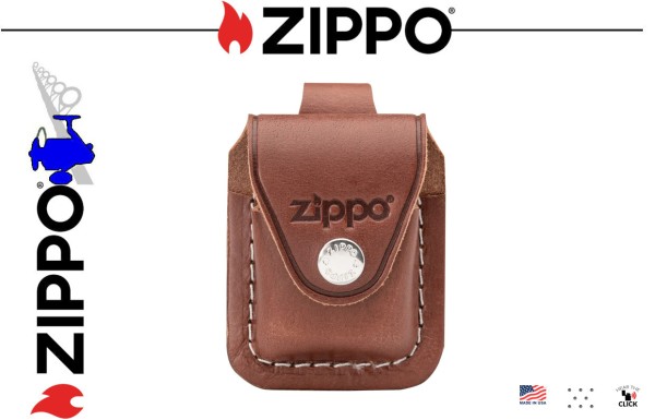 ZIPPO Feuerzeugtasche Clip Braun