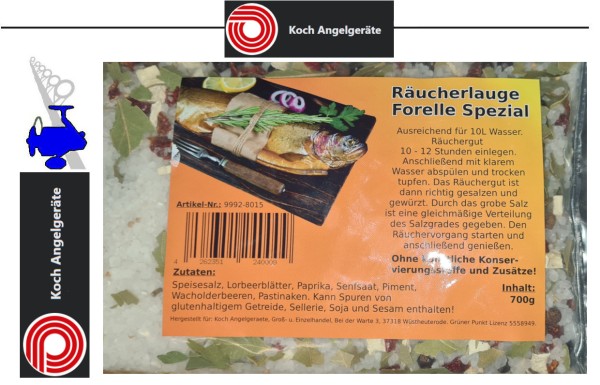 Koch Angelgeräte Räucherlauge - Forelle Spezial