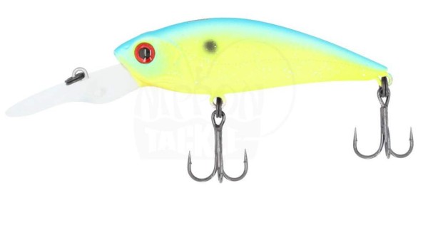 Bassday Mogul Shad 60SP P-432 Blue Back Chart / Lime