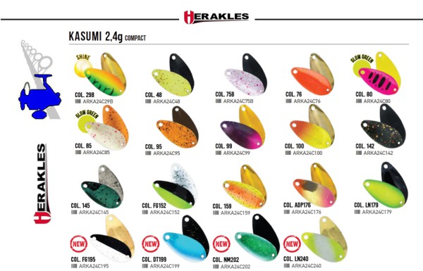 Herakles KASUMI Compakct Spoon 2,4gr - Forellenblinker