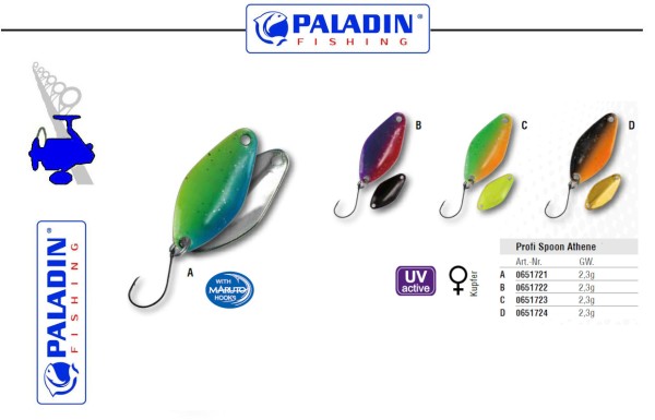 Paladin Profi Spoon - ATHENE - 2,3g versch. Farben