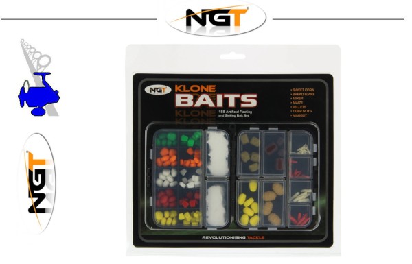 NGT Klone Baits - Floating & Sinking 155 Teiliges Set