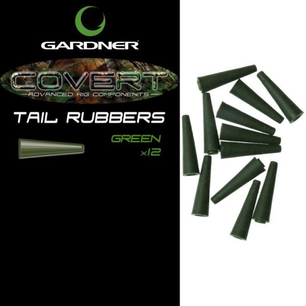 Gardner Tackle Covert Range Tail Rubbers Solid Green (Grün) oder Solid Brown (Braun)