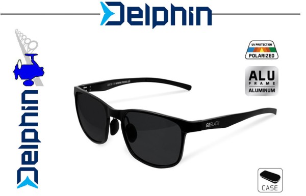 Delphin Polarisationsbrille SG BLACK - Aluminium